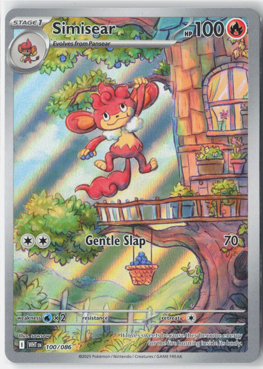 Simisear #100/086 White Flare 2025 NM