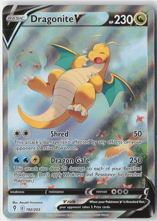 Dragonite V #192/203 Ultra Rare Evolving Skies 2021 NM