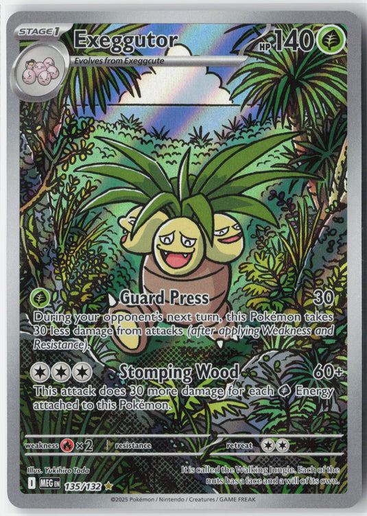 Exeggutor #135/132 Illustration Rare Mega Evolution 2025 NM