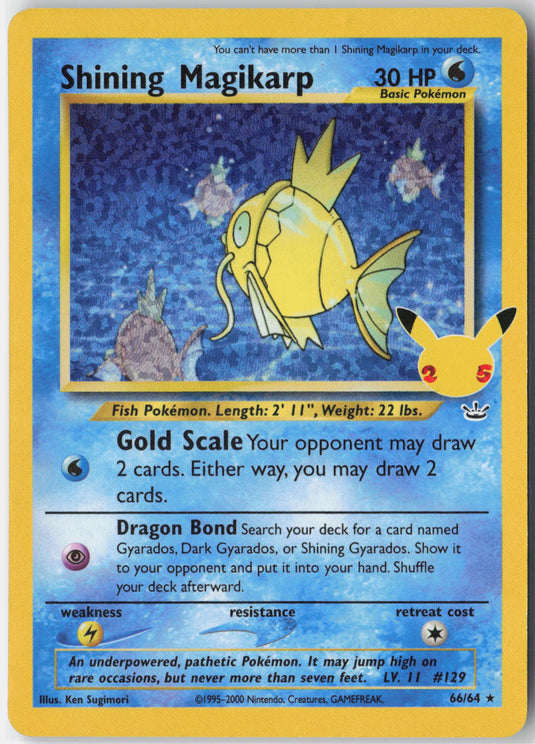 Shining Magikarp #66/64 Celebrations 2021 NM