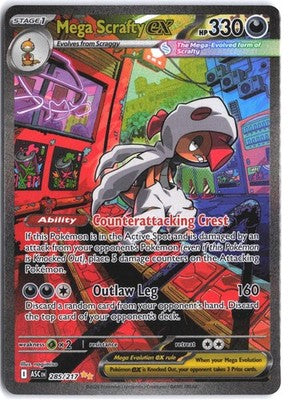 Mega Scrafty ex #285/217 Ascended Heroes 2026 NM