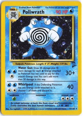 Poliwrath #15/130 Base Set 2 2000 LP