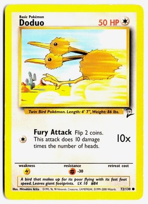 Load image into Gallery viewer, Doduo #72/130 Base Set 2 2000 HP
