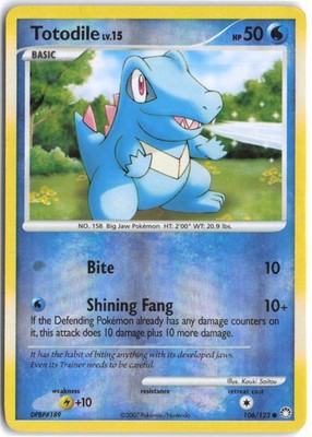 Totodile #106/123 Mysterious Treasures 2007 MP