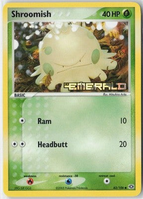 Load image into Gallery viewer, Shroomish #63/106 EX Emerald 2005 LP
