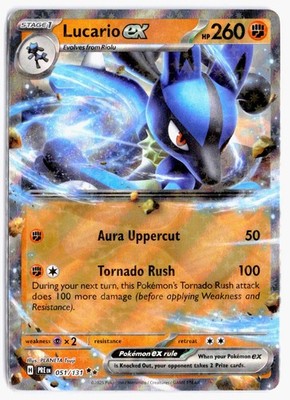 Lucario ex #051/131 Prismatic Evolutions 2025 NM