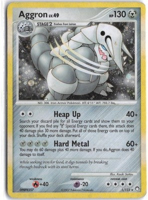 Load image into Gallery viewer, Aggron #1/123 Mysterious Treasures 2007 HP
