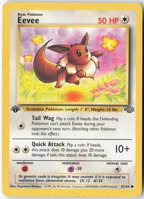 Eevee #51/64 Jungle 1st Edition 1999 MP