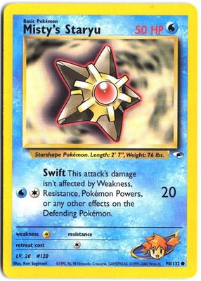 Load image into Gallery viewer, Misty's Staryu #90/132 Gym Heroes Unlimited 2000 NM
