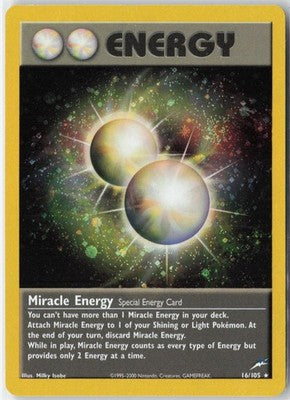 Miracle Energy #16/105 Neo Destiny Unlimited 2002 LP