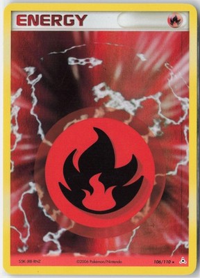 Fire Energy #106/110 EX Holon Phantoms 2006 LP