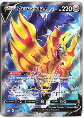 Zamazenta V #163/172 Brilliant Stars 2022 NM