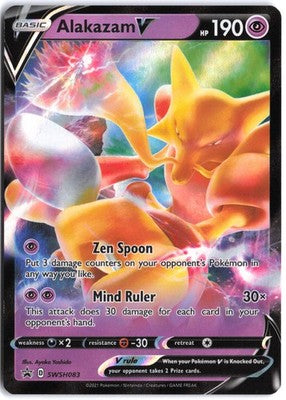 Load image into Gallery viewer, Alakazam V #SWSH083 SWSH Black Star Promo 2021 NM
