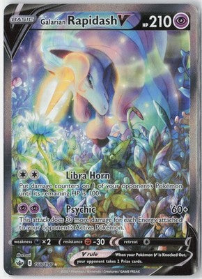 Galarian Rapidash V #168/198 Ultra Rare Chilling Reign 2021 NM