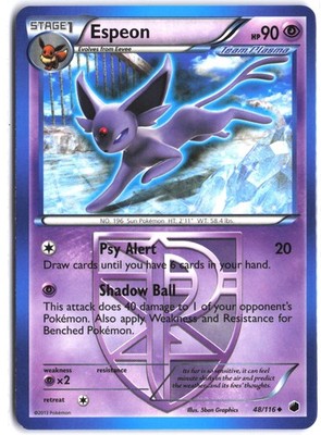 Load image into Gallery viewer, Espeon #48/116 Plasma Freeze 2013 NM
