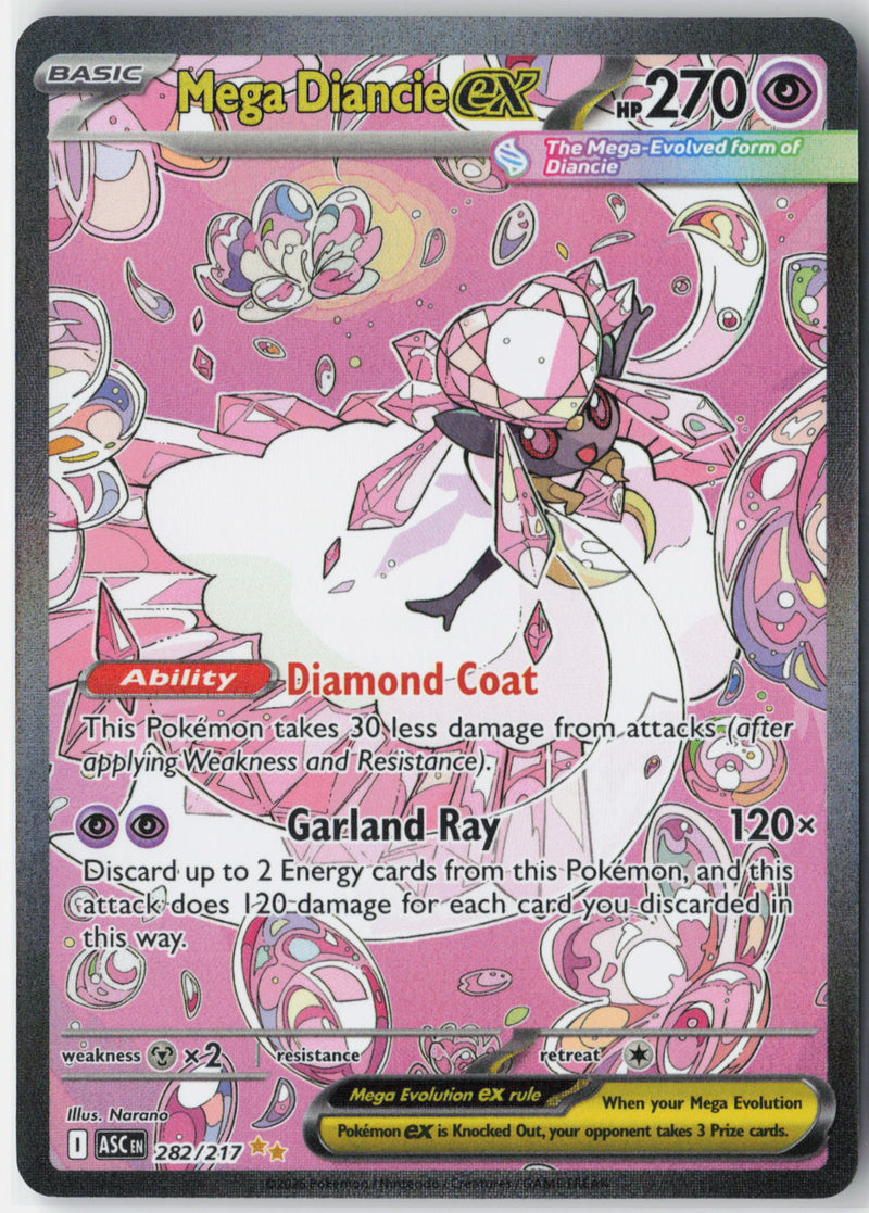 Load image into Gallery viewer, Mega Diancie ex #282/217 Ascended Heroes 2026 NM
