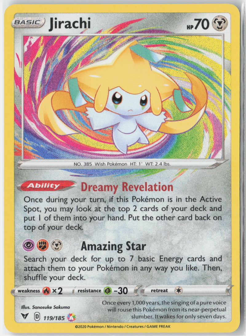 Load image into Gallery viewer, Jirachi #119/185 Amazing Rare Vivid Voltage 2020 NM
