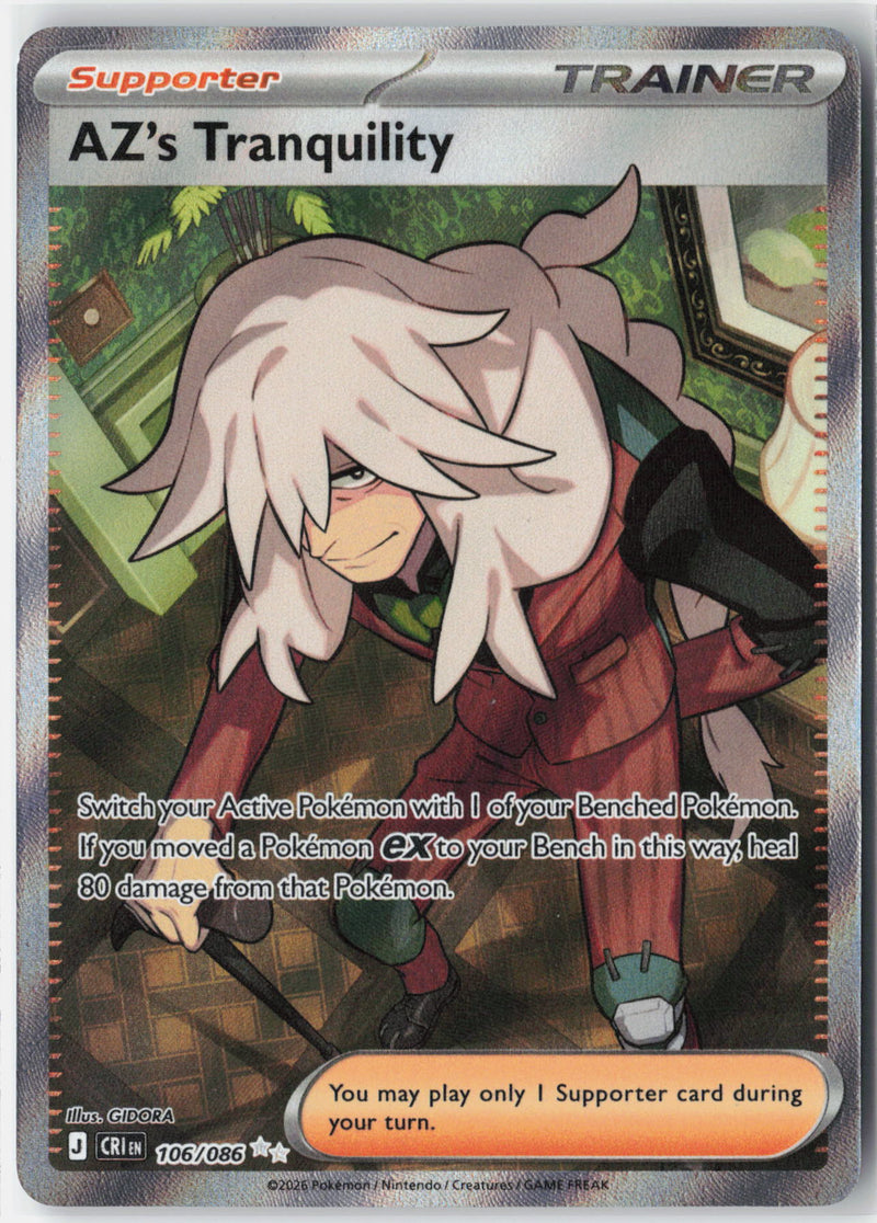 Load image into Gallery viewer, AZ's Tranquility #106/086 Ultra Rare Chaos Rising NM
