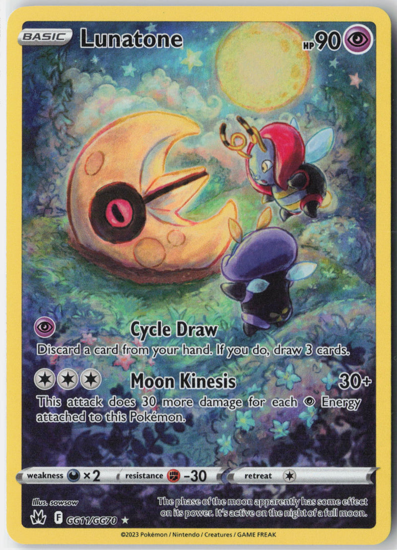 Load image into Gallery viewer, Lunatone #GG11/GG70 Trainer Gallery Crown Zenith 2023 NM
