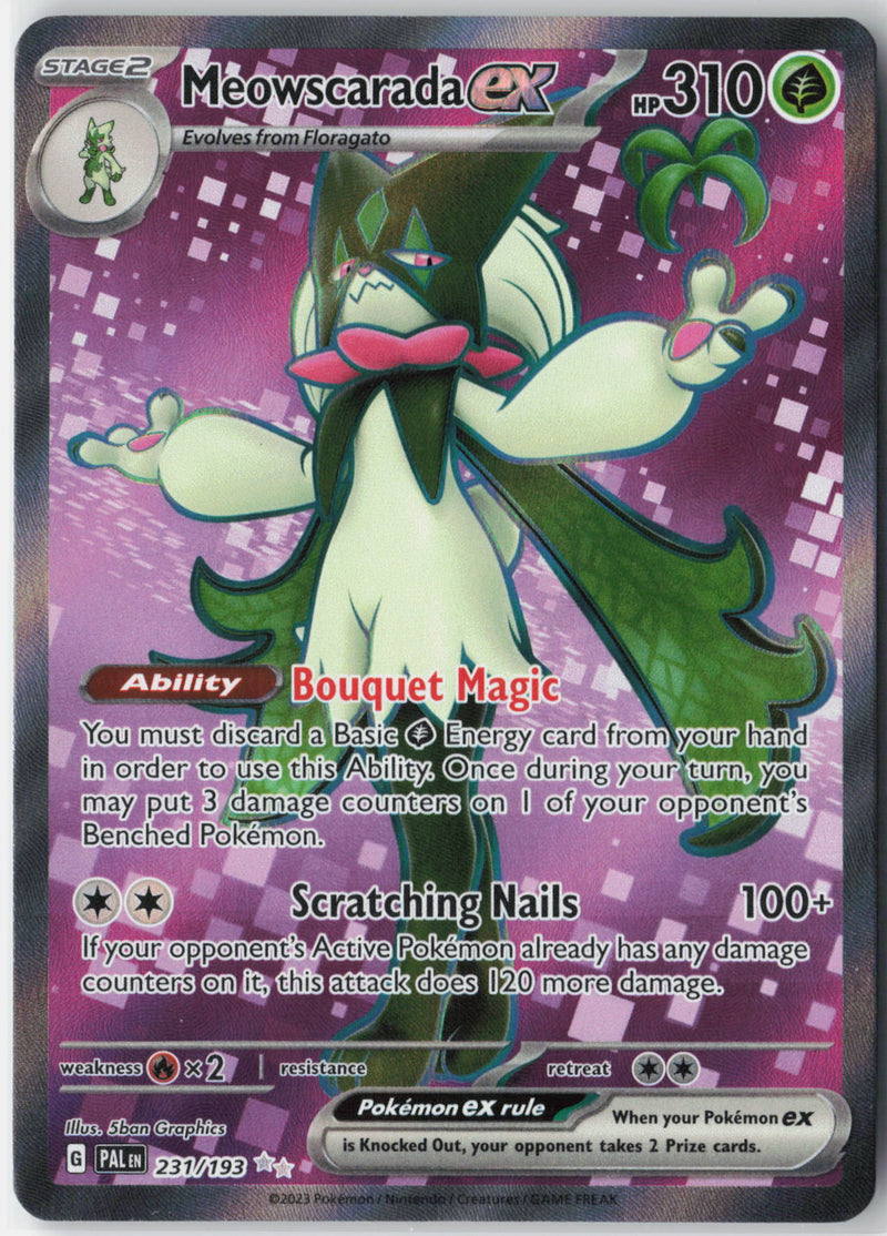 Load image into Gallery viewer, Meowscarada ex #231/193 Ultra Rare Paldea Evolved 2023 NM
