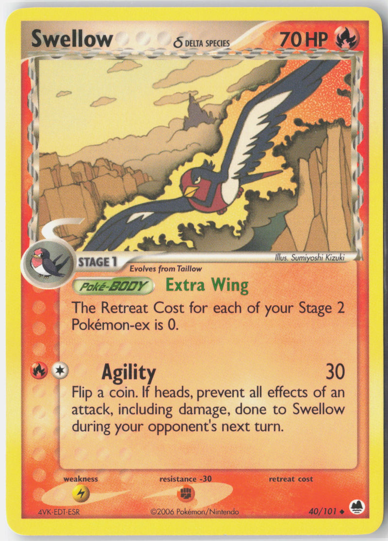 Load image into Gallery viewer, Swellow #40/101 EX Dragon Frontiers 2006 LP
