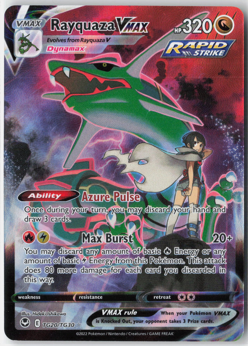Load image into Gallery viewer, Rayquaza VMAX #TG20/TG30 Trainer Gallery Silver Tempest 2022 NM
