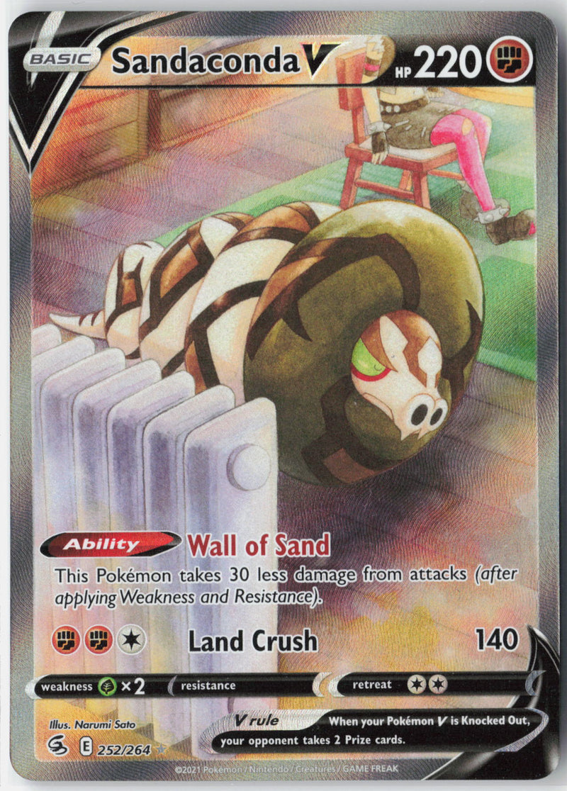 Load image into Gallery viewer, Sandaconda V #252/264 Ultra Rare Fusion Strike 2021 NM
