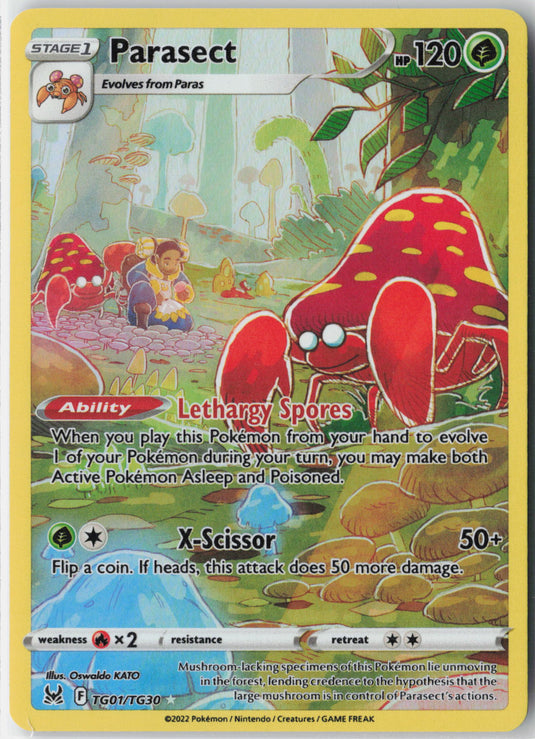Parasect #TG01/TG30 Trainer Gallery Lost Origin 2022 NM
