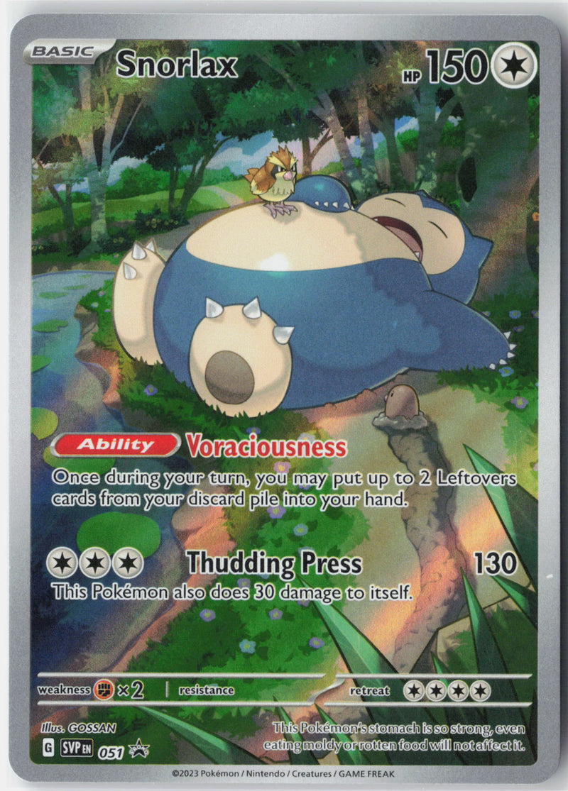 Load image into Gallery viewer, Snorlax #051 SVP Black Star Promo 2023 NM
