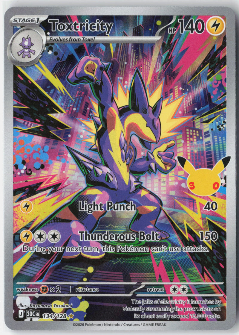 Load image into Gallery viewer, Toxtricity #134/128 30th Celebration 2026 NM
