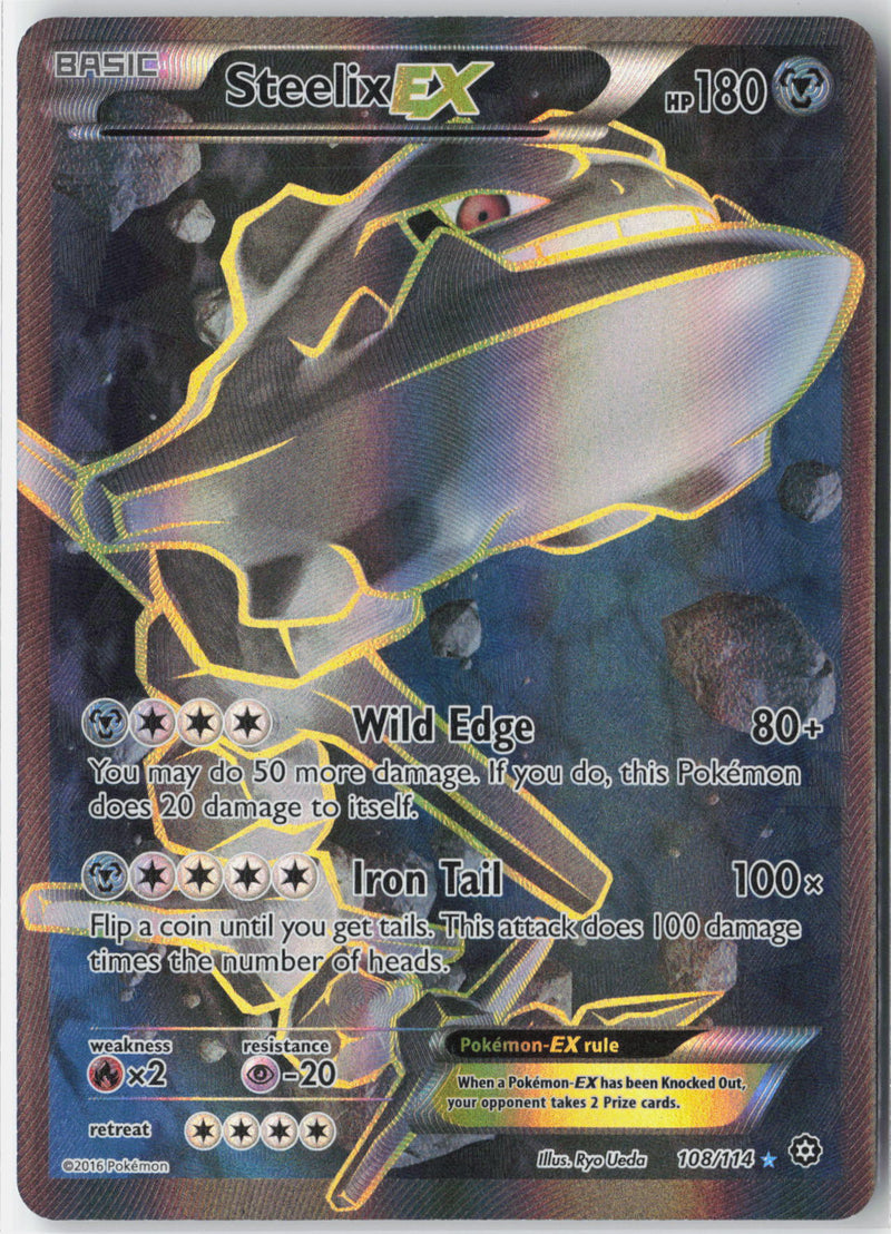 Load image into Gallery viewer, Steelix EX #108/114 Ultra Rare Steam Siege 2016 NM
