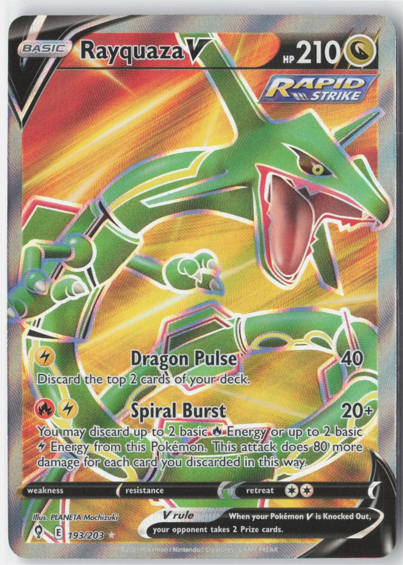 Load image into Gallery viewer, Rayquaza V #193/203 Evolving Skies 2021 NM

