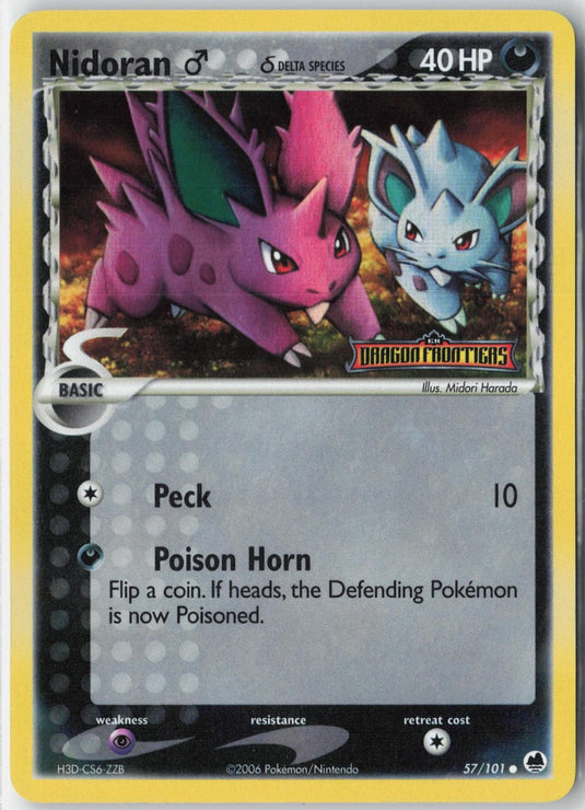 Nidoran Male #57/101 EX Dragon Frontiers 2006 MP