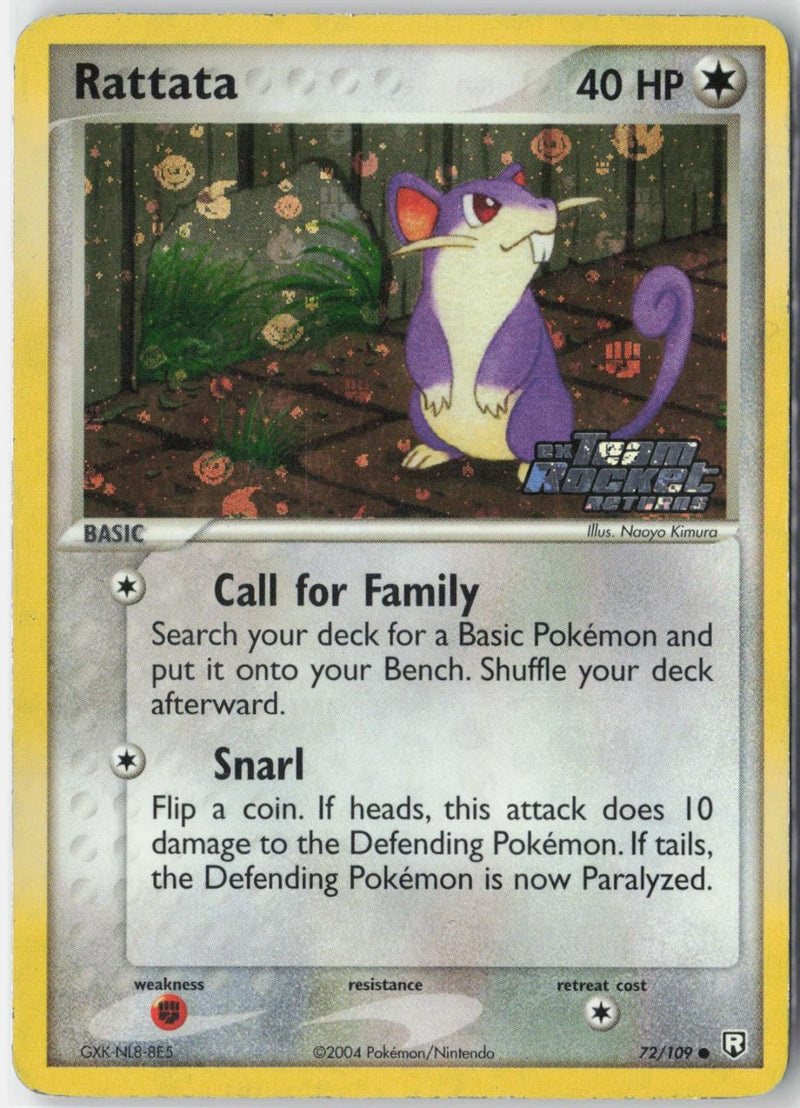 Load image into Gallery viewer, Rattata #72/109 EX Team Rocket Returns 2004 LP
