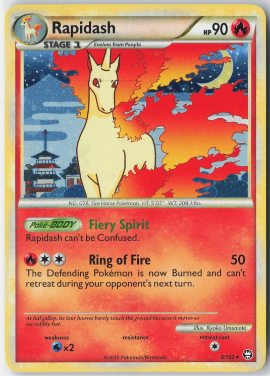 Rapidash #8/102 Triumphant 2010 NM