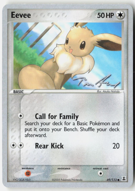 Eevee (Tom Roos) 69/113 Common World Championship Decks Pokemon NM # NM