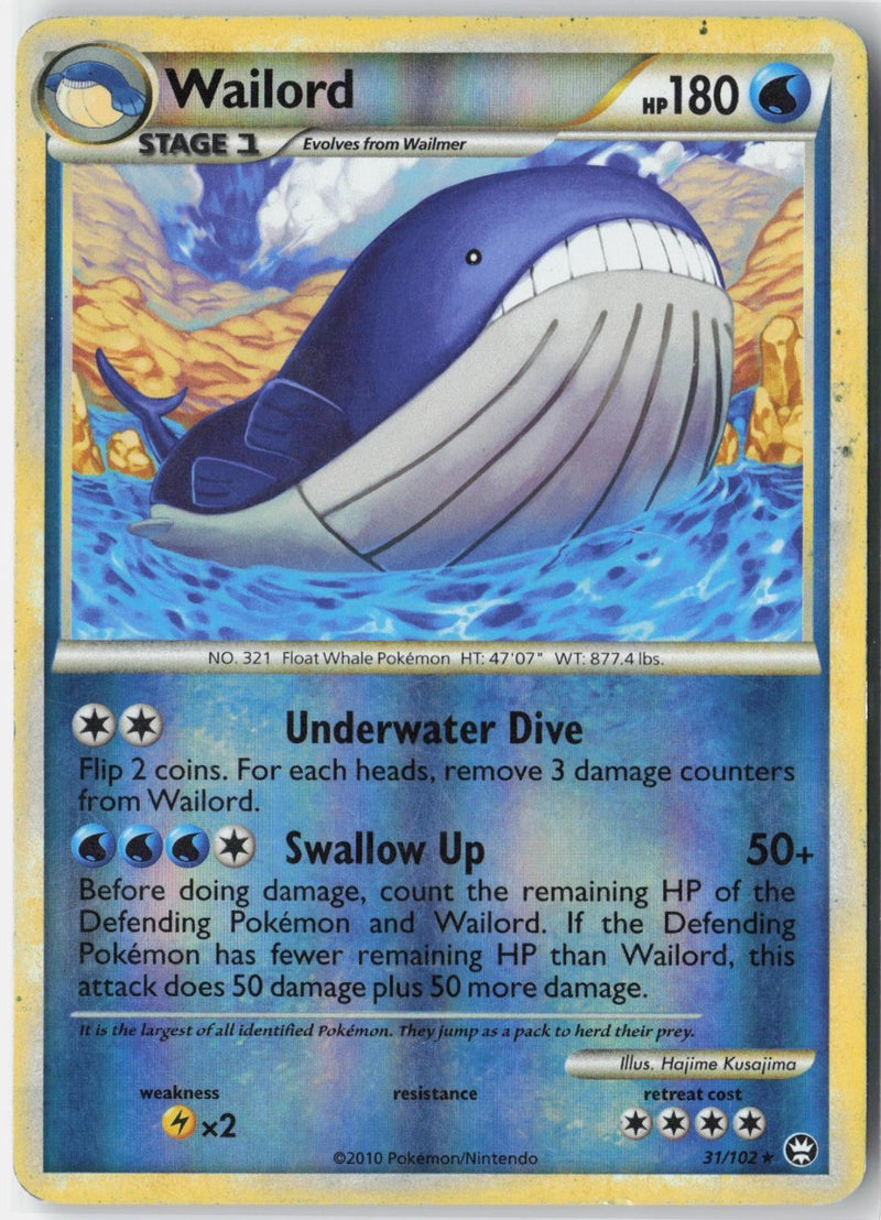 Load image into Gallery viewer, Wailord #31/102 Triumphant 2010 MP
