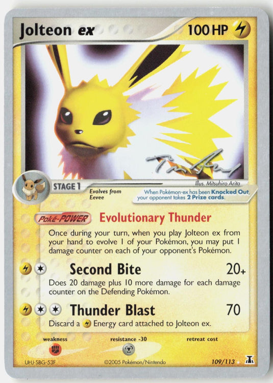 Jolteon ex (Tom Roos) 109/113 Ultra Rare World Championship Decks Pokemon NM