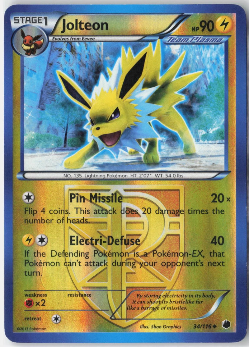 Load image into Gallery viewer, Jolteon #34/116 Plasma Freeze 2013 LP
