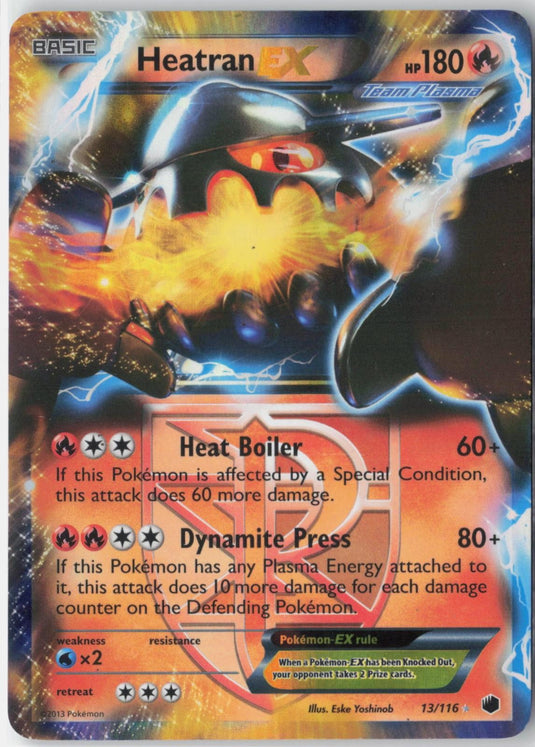 Heatran EX #13/116 Plasma Freeze 2013 MP