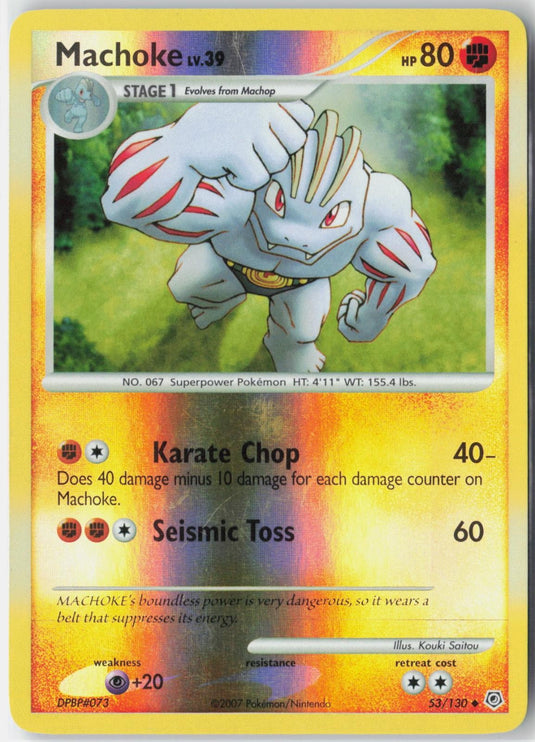 Machoke #53/130 Diamond & Pearl 2007 LP