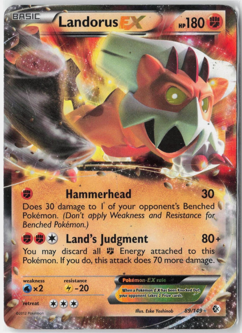 Load image into Gallery viewer, Landorus EX #89/149 Boundaries Crossed 2012 HP
