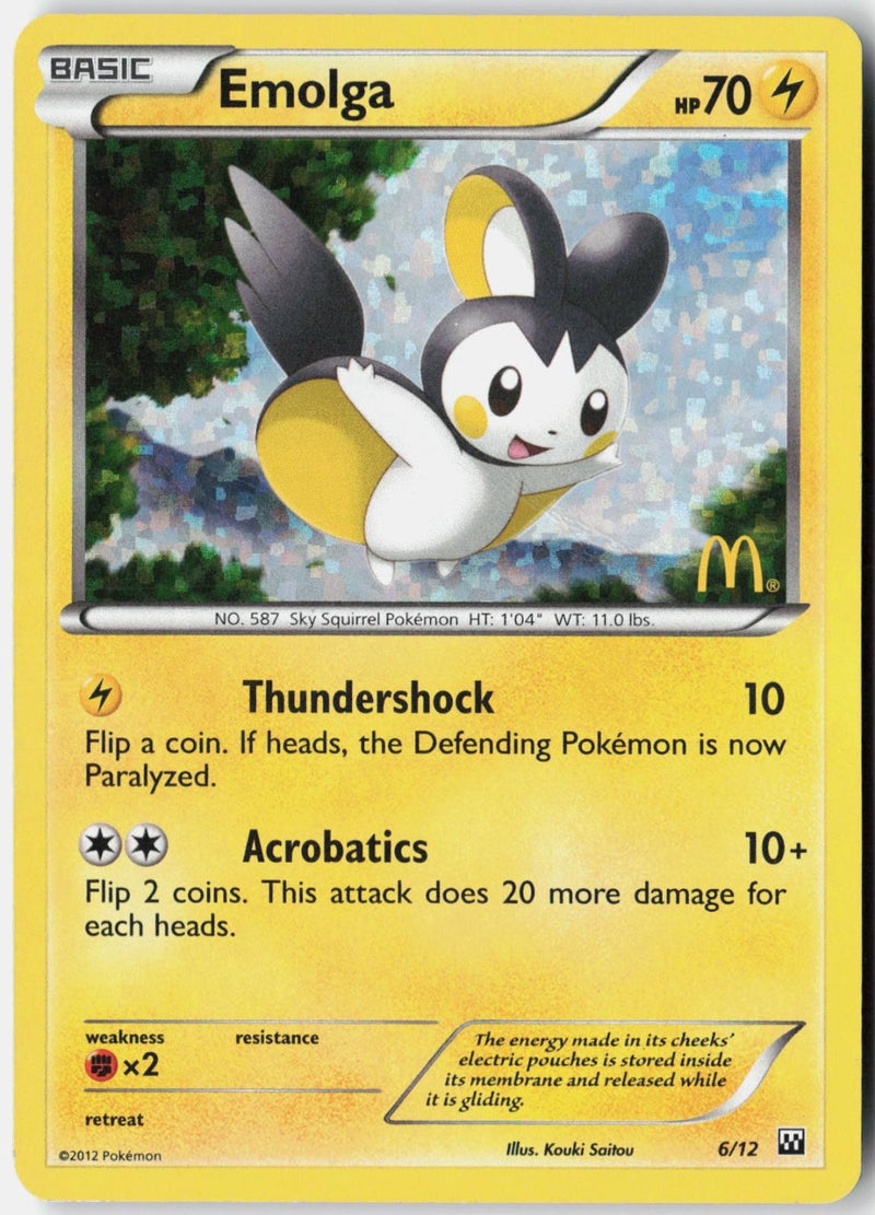 Load image into Gallery viewer, Emolga #6/12 McDonald's Collection 2012 2012 LP

