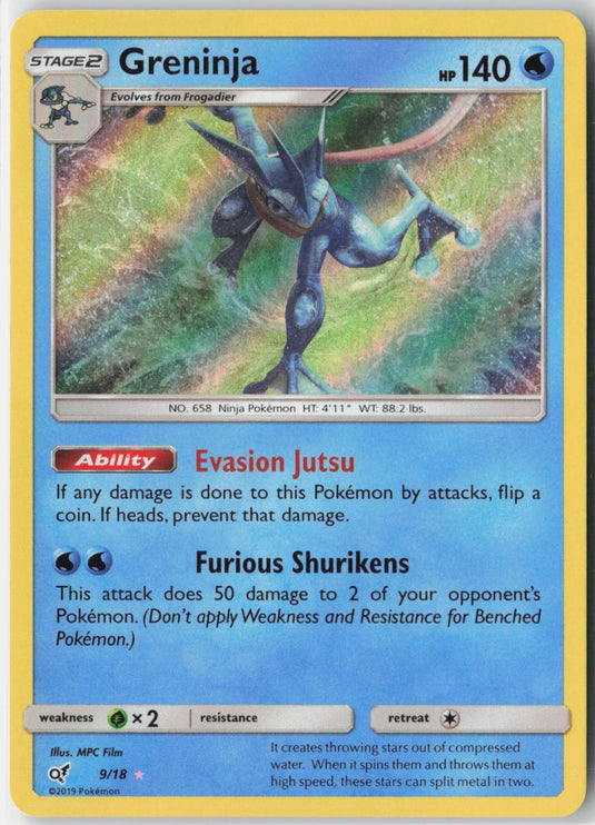 Greninja #9/18 Detective Pikachu 2019 NM