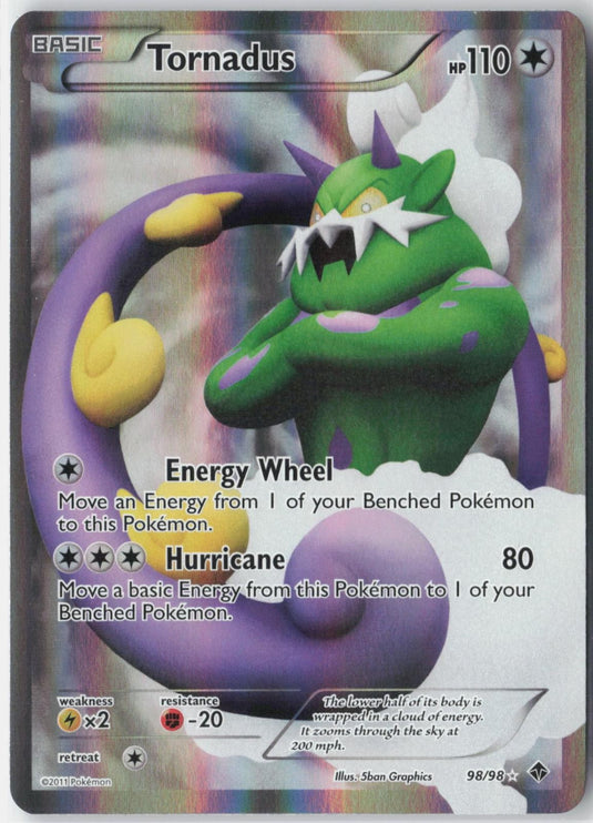Tornadus #98/98 Emerging Powers 2011 NM