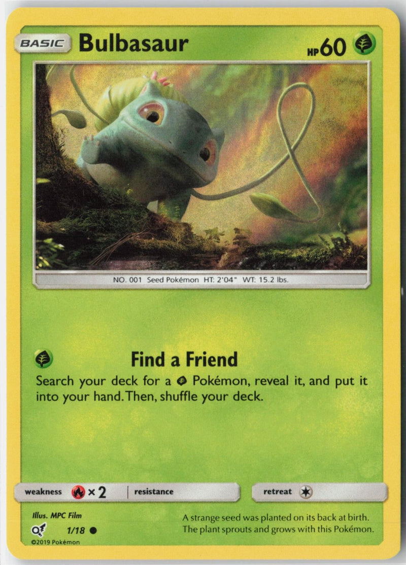 Load image into Gallery viewer, Bulbasaur #1/18 Detective Pikachu 2019 NM
