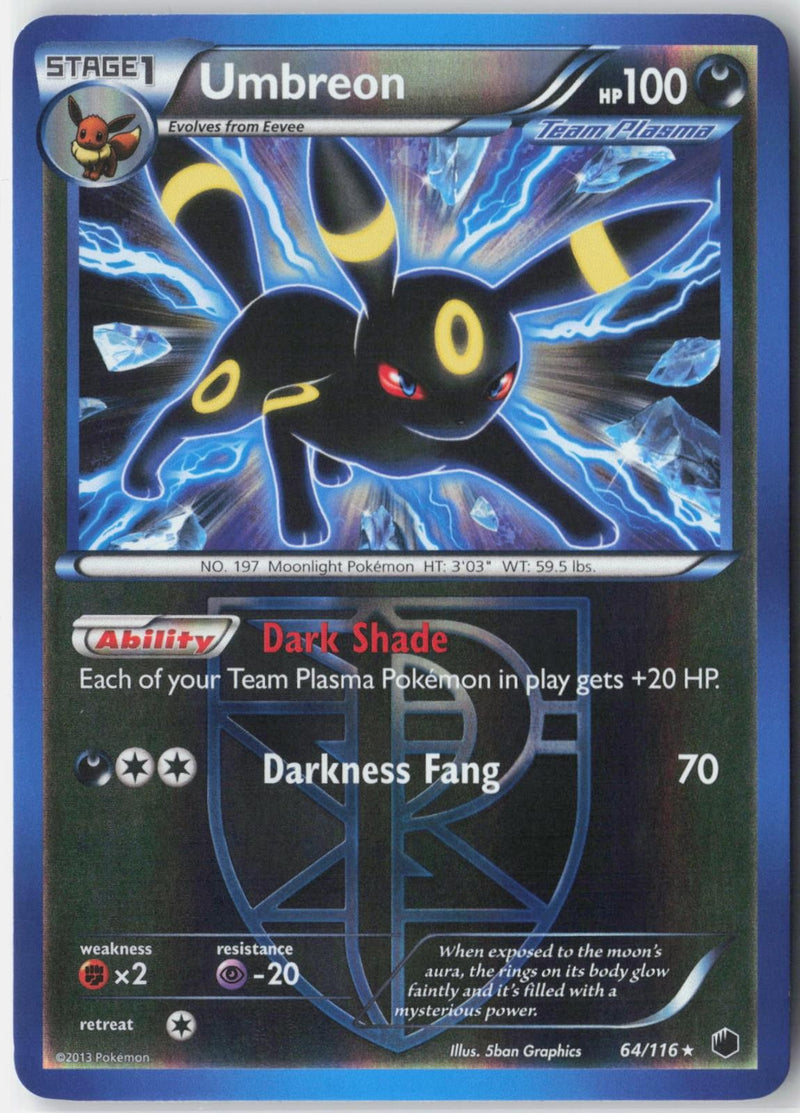Load image into Gallery viewer, Umbreon #64/116 Plasma Freeze 2013 LP

