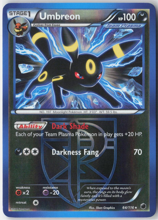 Umbreon #64/116 Plasma Freeze 2013 LP