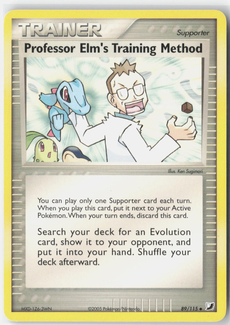 Load image into Gallery viewer, Professor Elm's Training Method #89/115 EX Unseen Forces 2005 LP
