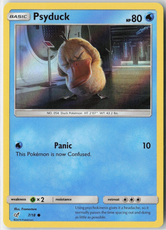 Psyduck #7/18 Detective Pikachu 2019 NM